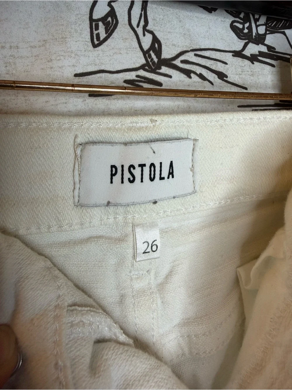 Pistola Frayed Hem Denim Shorts